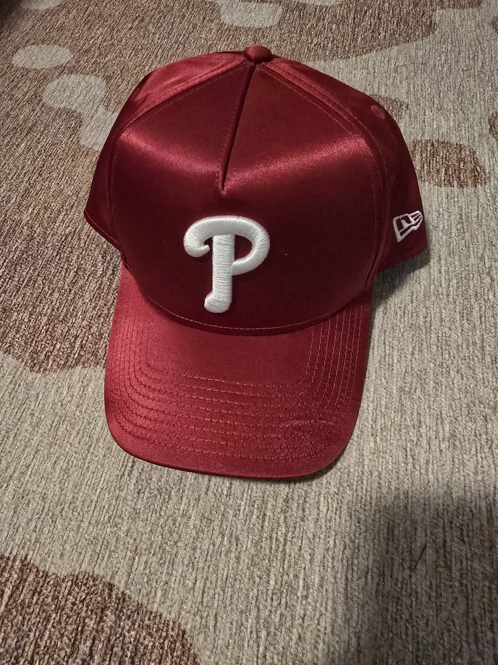 New Era 9forty Red Satin Philadelphia Phillies Snapback Baseball Cap
